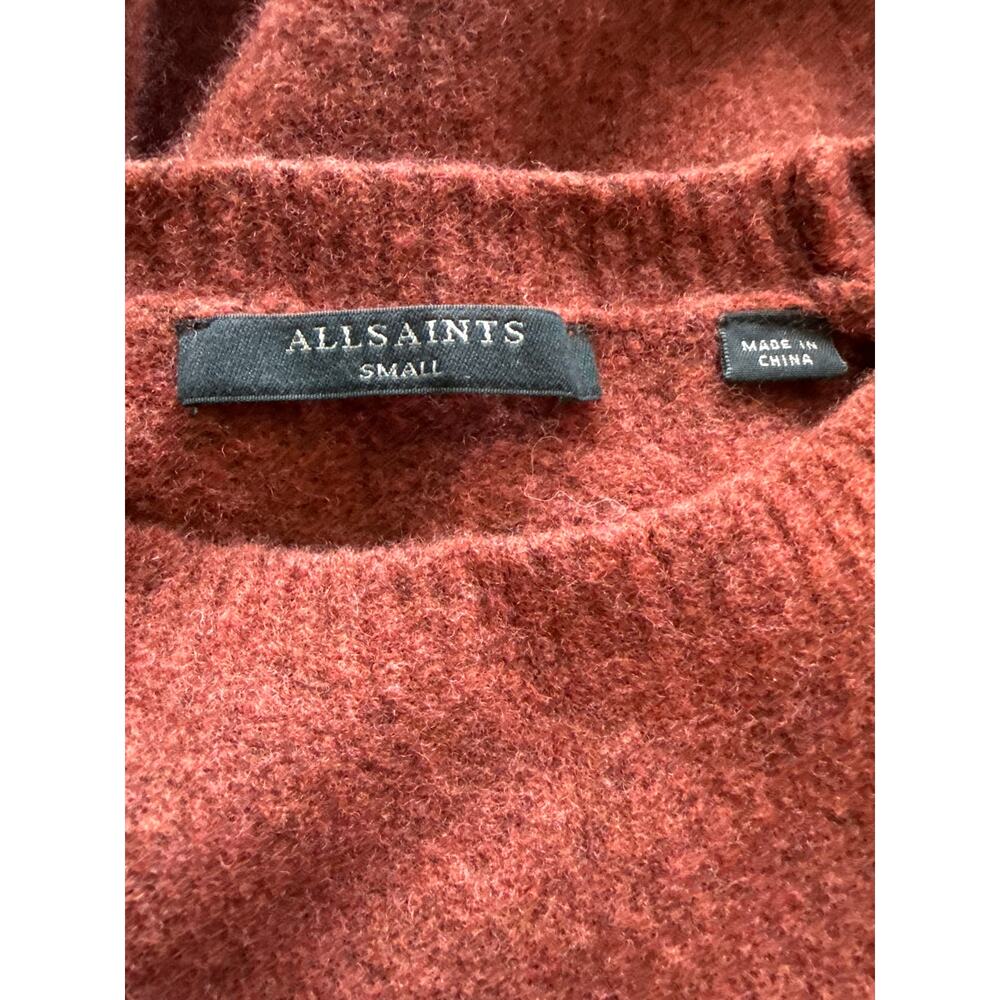 AllSaints Rufa Jumper Cinnamon Red Size Small‎ - Picture 8 of 10